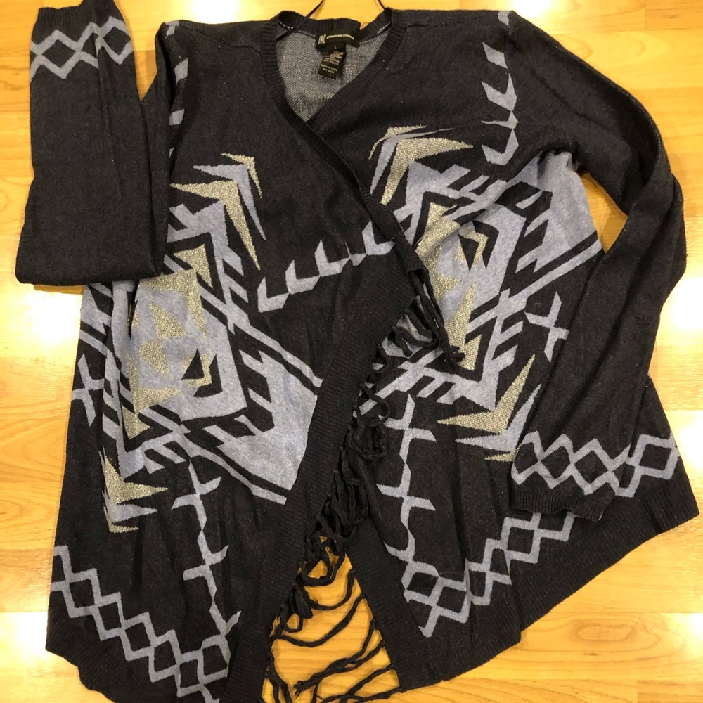 Navy poncho